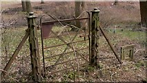SU9840 : Disused gate into the grounds of High Barn by Shazz