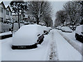 Windermere Road, Coulsdon in the snow