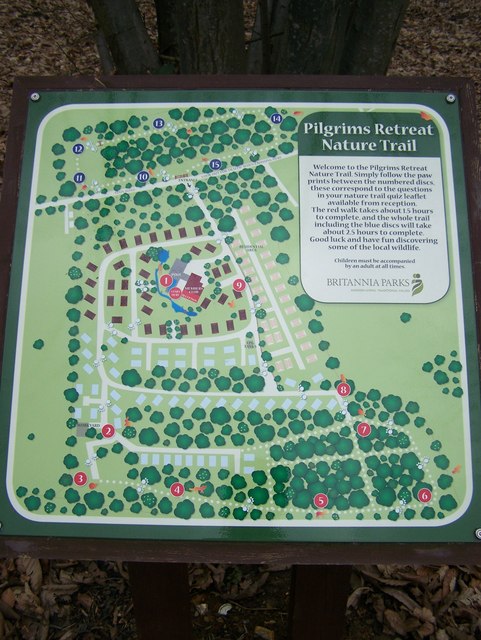 Pilgrims Retreat Nature Trail Map