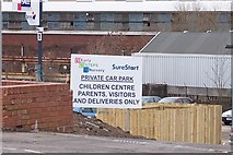 SK2698 : Children's Centre Car Park, Manchester Road, Stocksbridge by Terry Robinson