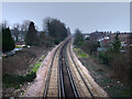 Looking east from the footbridge