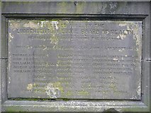 SE0325 : Plaque on Boy Bridge, Station Road, Luddenden Foot by Humphrey Bolton