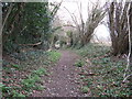 Footpath to the south of golf course