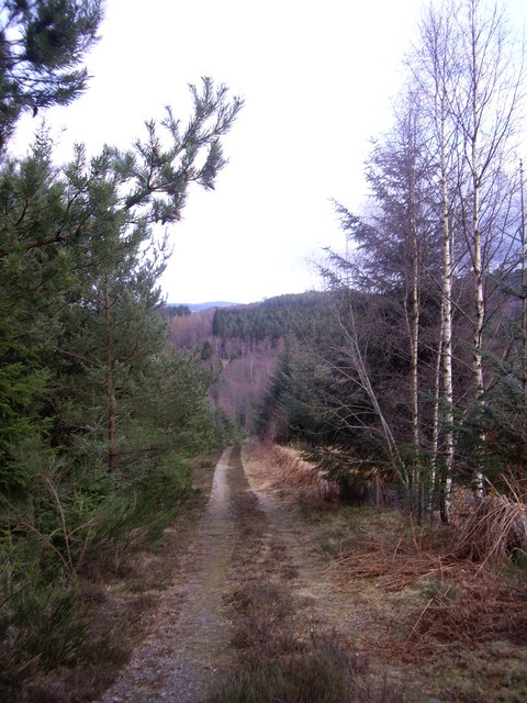 Eastern end of track over Hill of Trustach