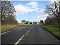 Looking back to the roundabout at the A985