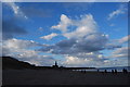 NZ3670 : Clouds, above Longsands, towards Cullercoats by hayley green