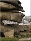 SW6840 : Granite tor, Carn Brea by Derek Harper