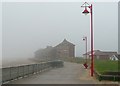 TF5184 : The promenade on a foggy day, Mablethorpe by Humphrey Bolton