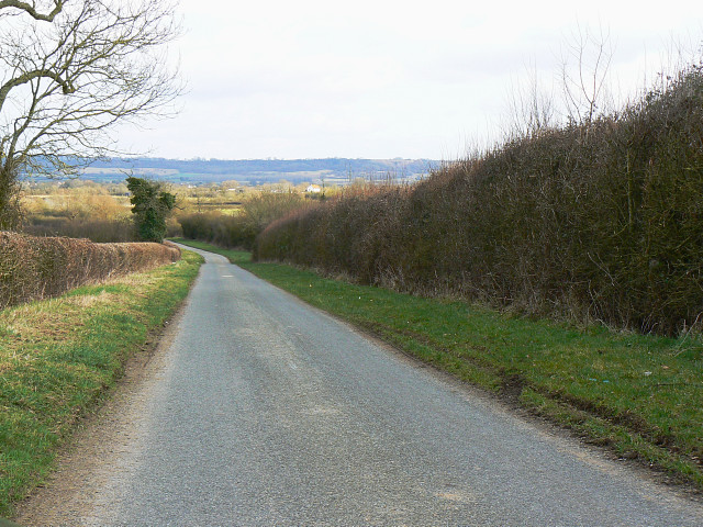 The road to several places in north Wiltshire