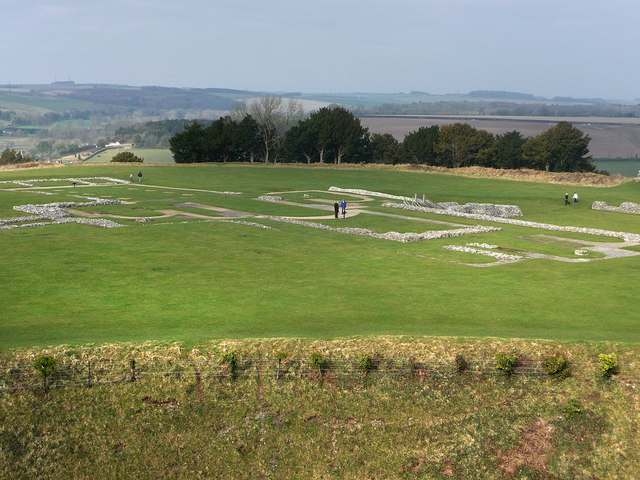 Old Sarum , site of the original cathedral
