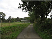 SH4580 : Minor road west of Erddreiniog Farm by Eric Jones