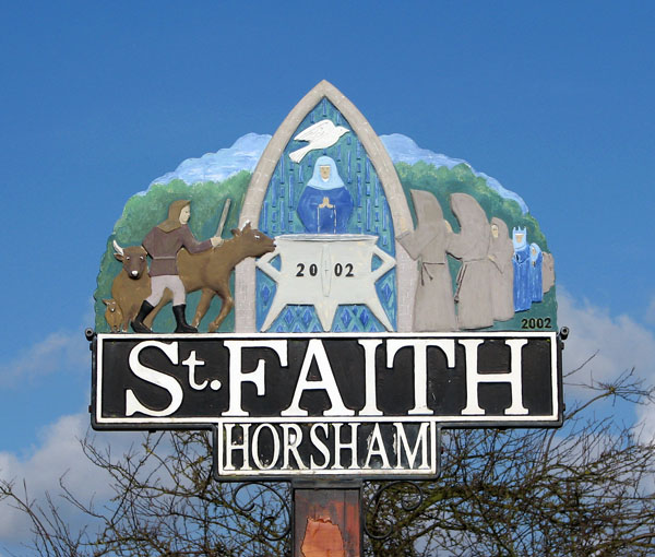 Horsham St Faith - village sign detail