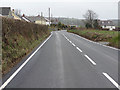 The A485 approaching Aber-Gi