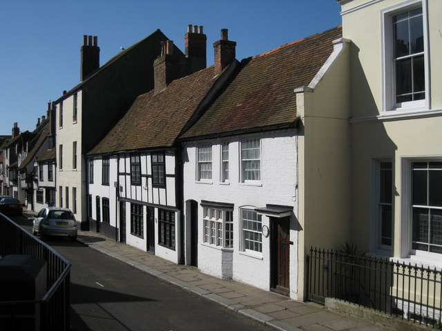 Houses on All Saints' Street, Hastings, East Sussex