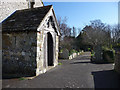TQ1605 : St Mary's Sompting churchyard by Chris Gunns