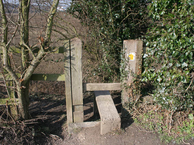 Stile by the Nottingham Canal