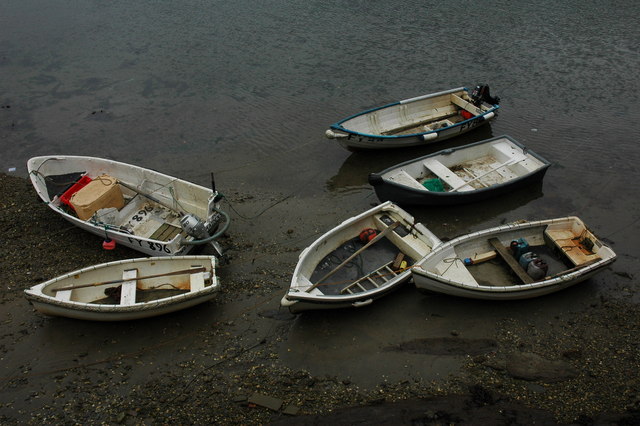 Boats in Mevagissey Harbour