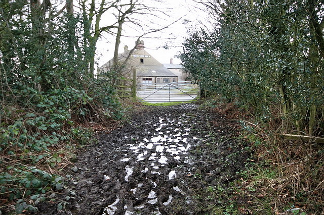 Muddy Footpath to Derelict Pub