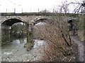 Railway crossing the River Rother