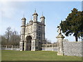 The gatehouse to Eastwell Park viewed from the A251