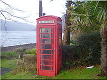 NS0877 : Telephone kiosk, Kings Landing by John Ferguson