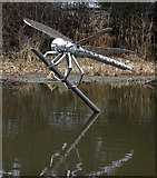 SP2466 : Sculpture alongside Bridge 54 by Keith Williams