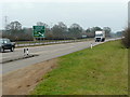 SP0303 : A417 dual carriageway north of Cirencester by Jonathan Billinger