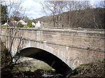 NJ3339 : Bridge of Crachie over Dullan Water by Stanley Howe