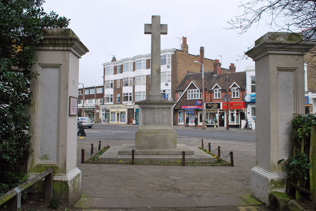 War memorial and High Street