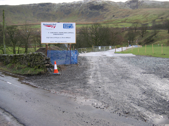 Network Rail site access road
