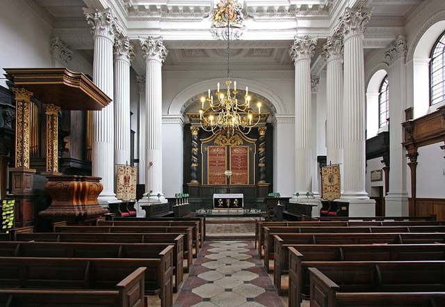 St Mary Woolnoth, Lombard Street, London EC3 - East end