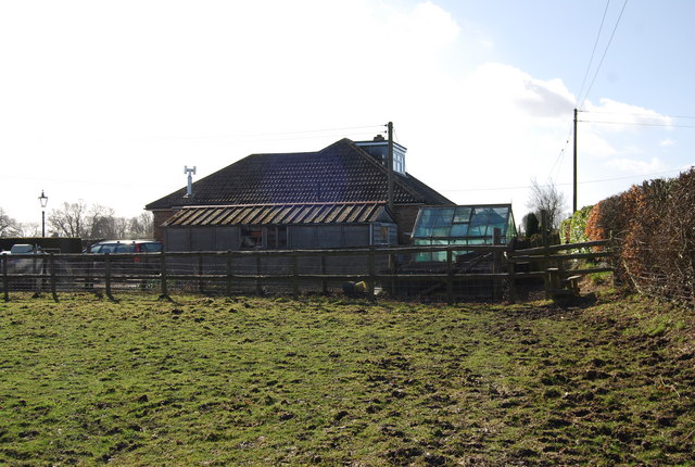Bungalow by the footpath south of East Worldham