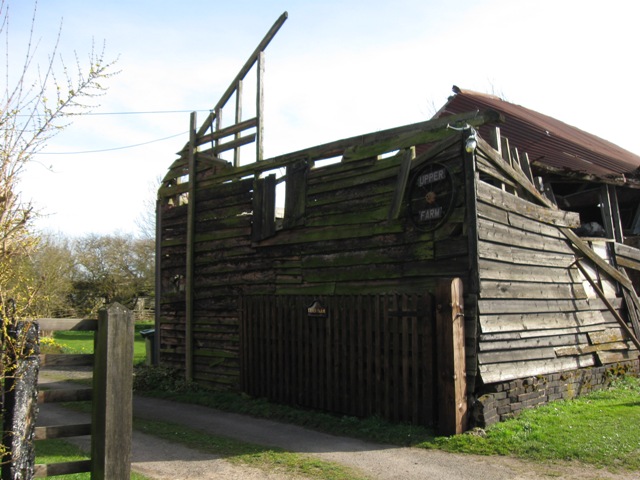 Collapsed end of Derelict  Farm Barn