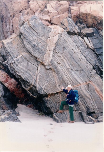 Gneiss at Uig Sands, Lewis