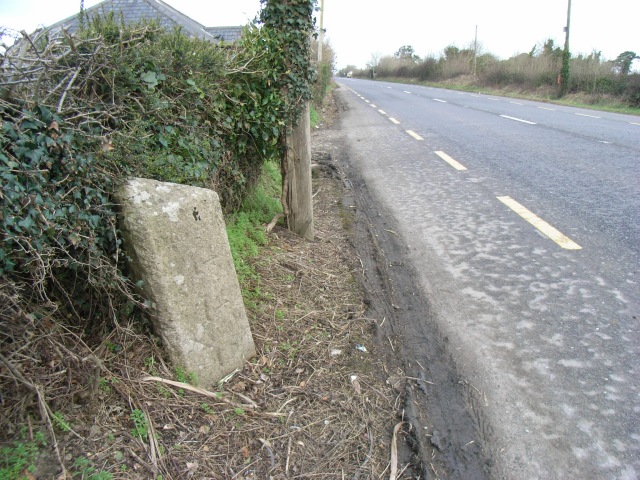Milestone on the N2 at Wotton, Co. Meath