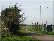 TL5463 : Footpath and Lode Longmeadow Water Pumping Station by Keith Edkins