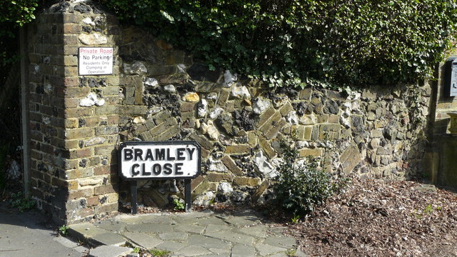 Wall in Bramley Close
