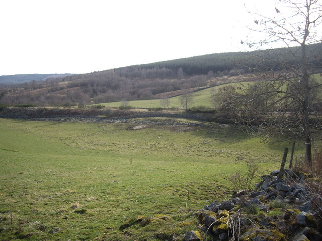 Above the up-line of old Deeside Railway