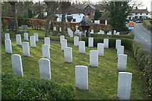 SJ3166 : Military graves, St Deiniol's graveyard by David Long
