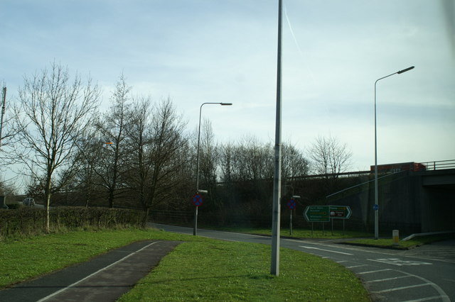 Access to the A55 from the A56