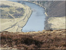 NH8638 : Looking Down on ford on the River Findhorn by Sarah McGuire
