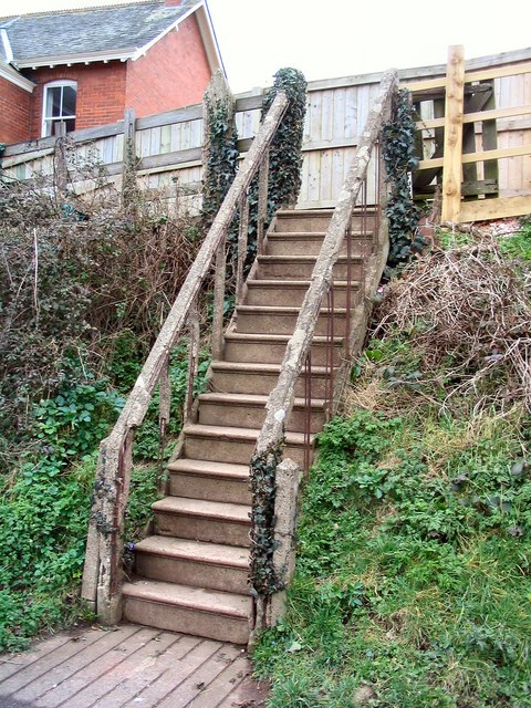 Stair from Lympstone Station Car Park