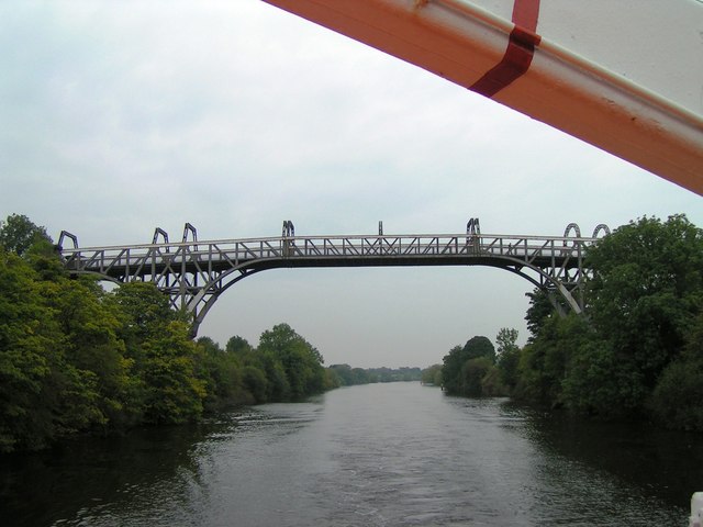 Warburton Bridge from ship on Manchester Ship Canal