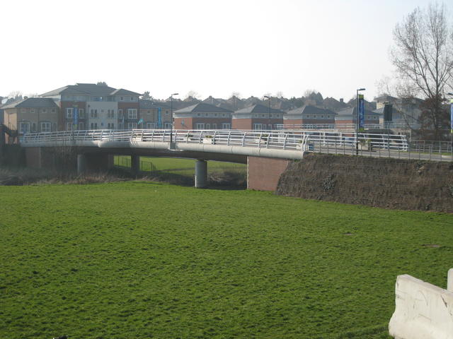 New bridge and developments at site of Potterton's factory