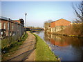 Leeds and Liverpool Canal as it passes the Imperial Mill