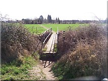 TQ6448 : Footbridge on The Greesand Way by David Anstiss