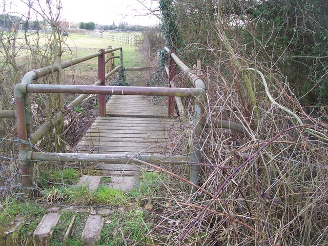 Footbridge over Alder Stream