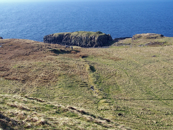 Ancient remains on Harlosh Point