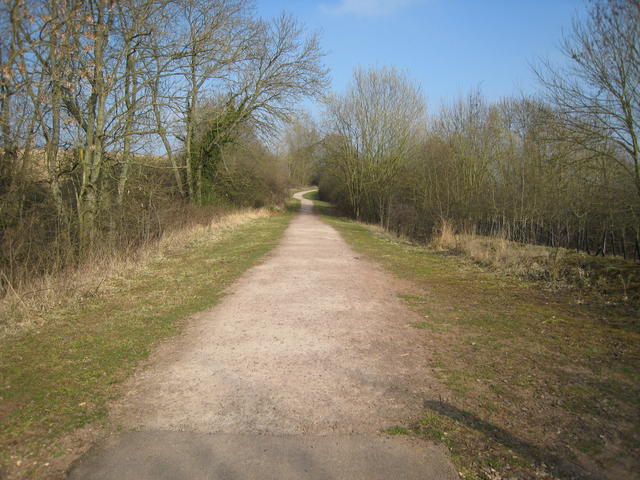 Cycleway of the formation of Leamington - Rugby line