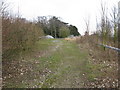 Approach to bridge over the A256 at Tilmanstone